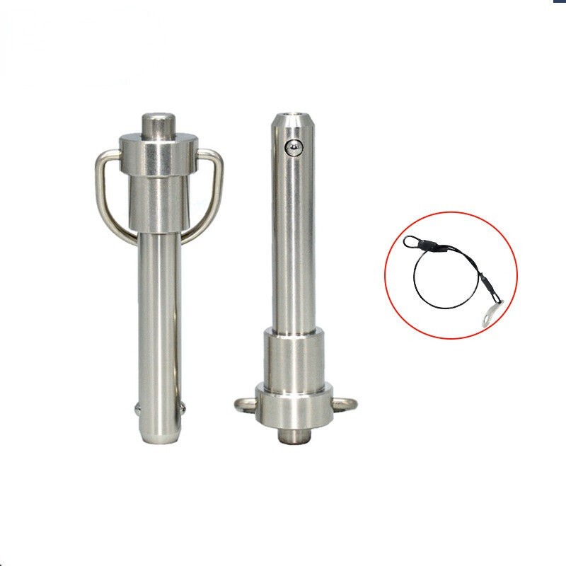1Pc Steel Quick Release Ball Head Lock Pin Bolt W/Ring Handle 6/8/10mm DIA