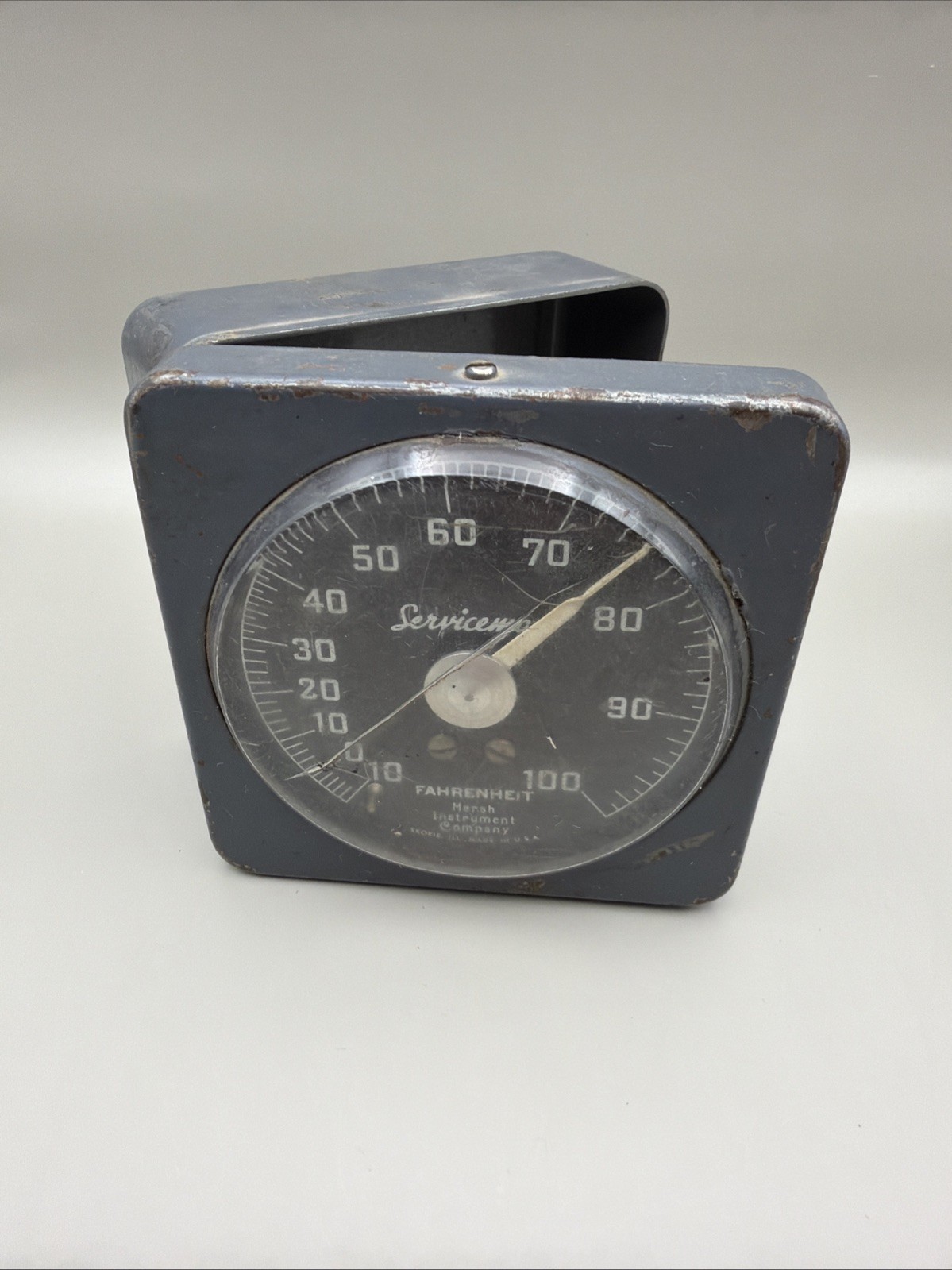 Vtg Jas. P. Marsh Serviceman Fahrenheit Industrial Temperature Gauge WORKS