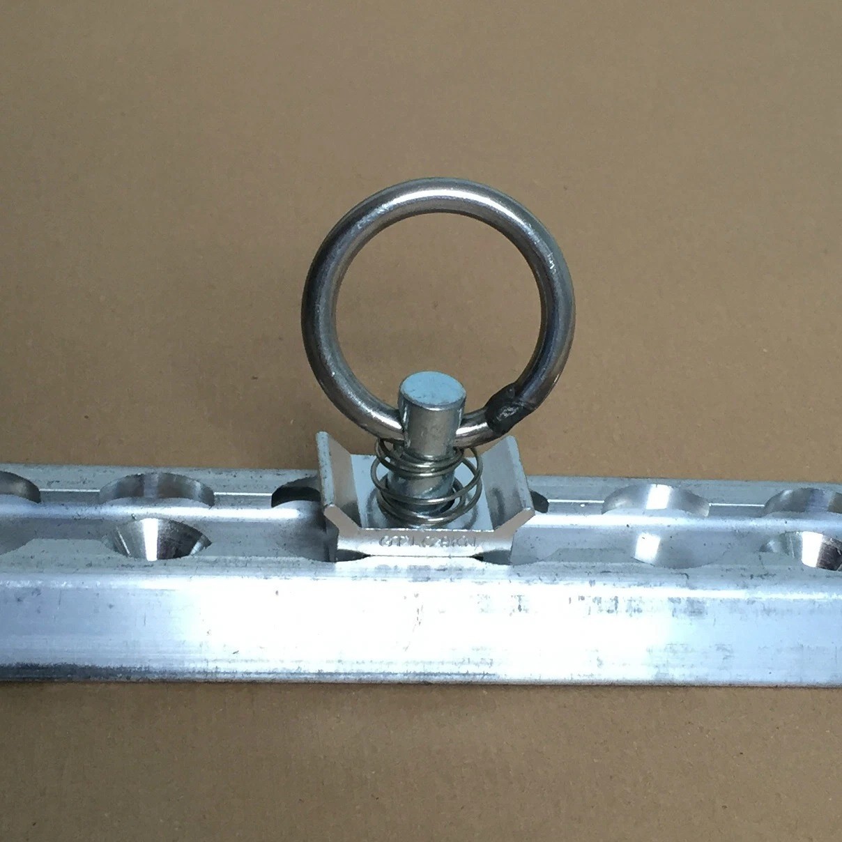 Cargo L Track Tie Down Ring Stud | Stainless | Load Restraint Airline Rail