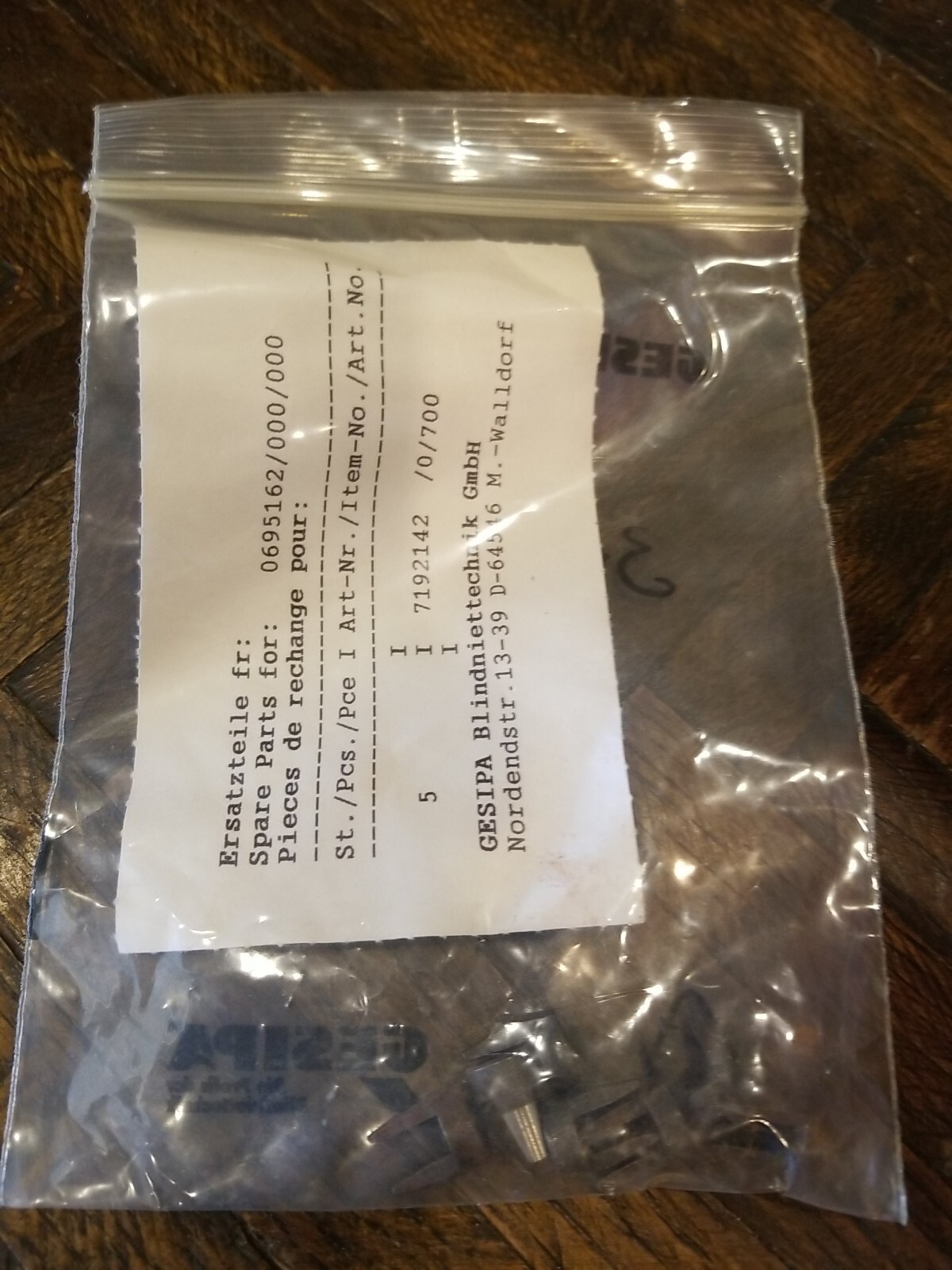 Gespia New Old Stock riveters NOS 7192142 fittings clips lot of 7
