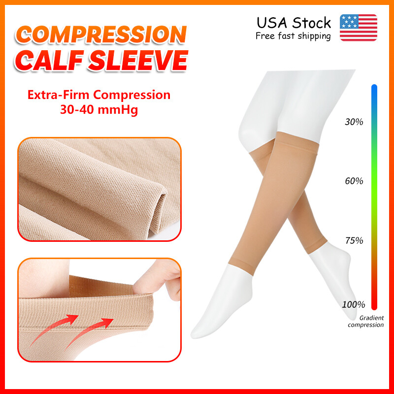 Compression Socks Calf Sleeve Men Women 30-40 mmHg Stockings Nurse Sports Travel