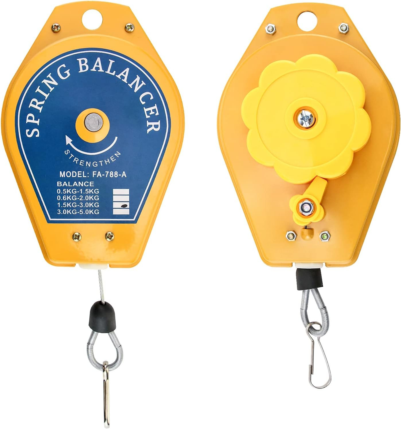 Spring Balancer 3.3-6.6lb Retractable Tool Holder for Assembly Line Ceiling Uses