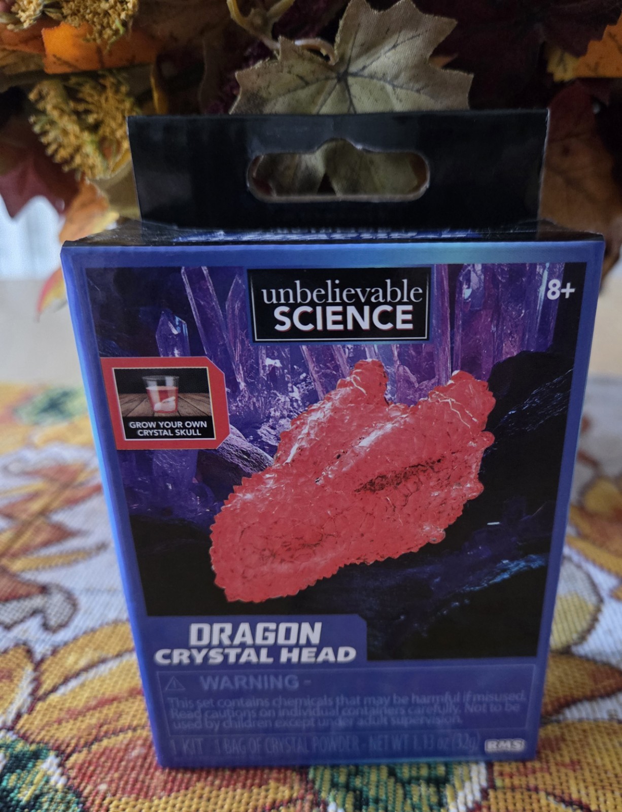Unbelievable SCIENCE - Dragon Crystal Head Grow Kit Pink Kids Craft - NEW
