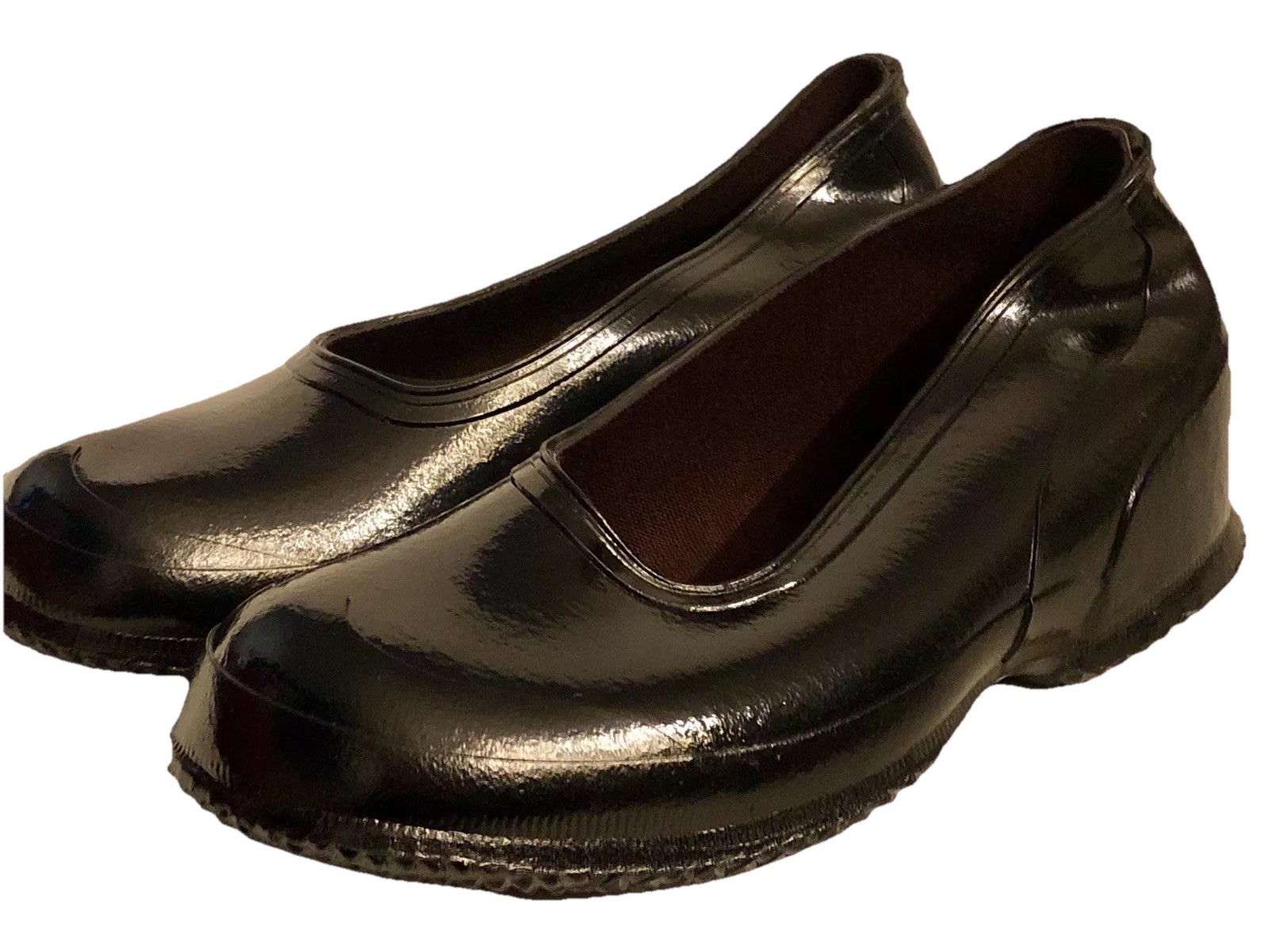 Servus Snag-Proof Kids 11.5 Solid Black Rubber Overshoes Vintage 20th Century