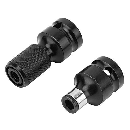 Hex Female Socket Adapter, 2 PCS 1/2 to 1/4 Telescopic Socket Adapter For