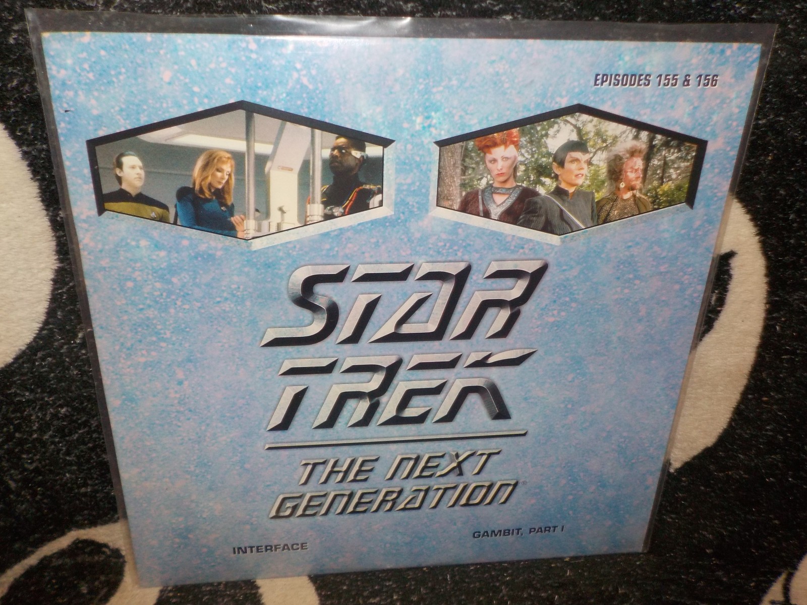 Star Trek TNG Interface & Gambit Pt1 Laserdisc LD Free Ship $50