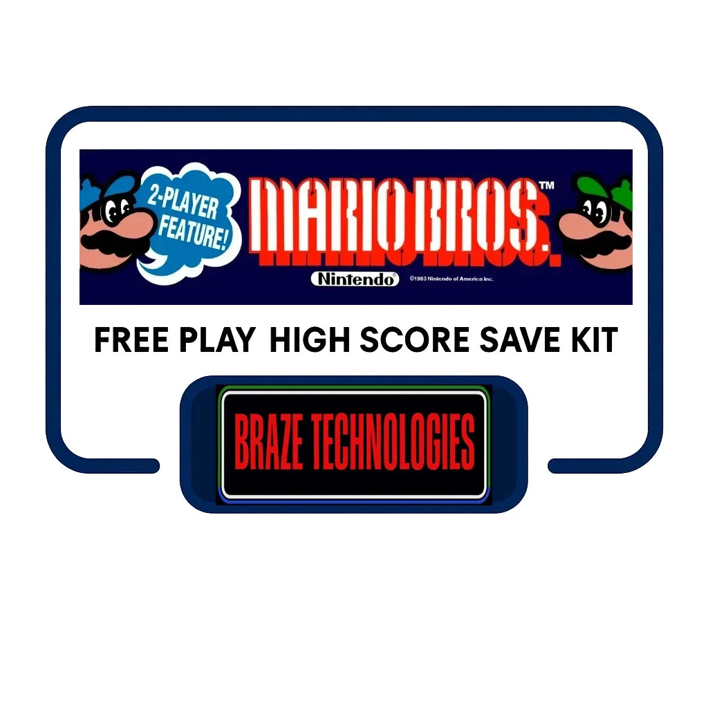 Braze - Mario Bros Arcade Free Play + High Score Save Kit
