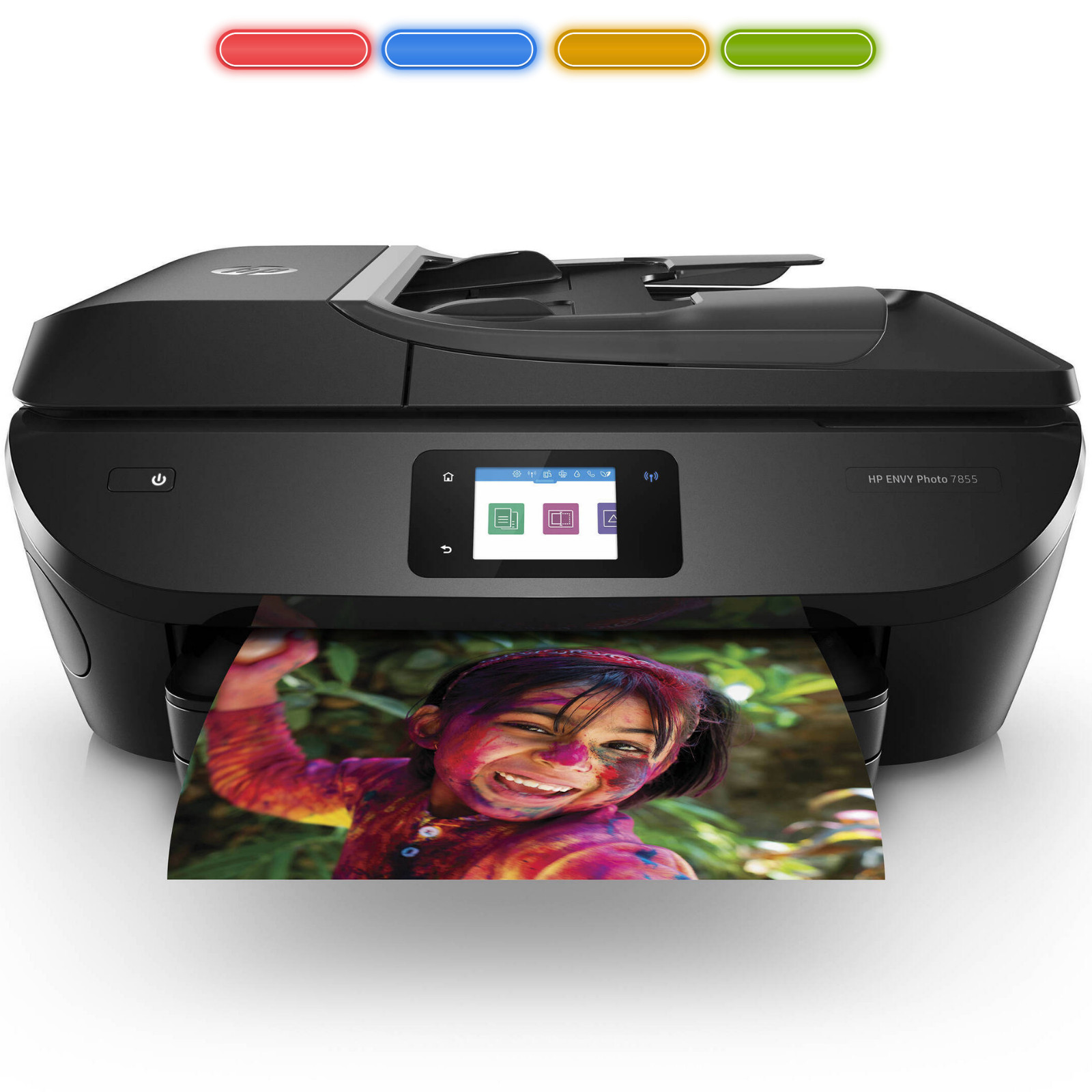 HP Envy Photo 7855 Color Inkjet Printer  All-in-One Wireless Scan NEW INK Free S