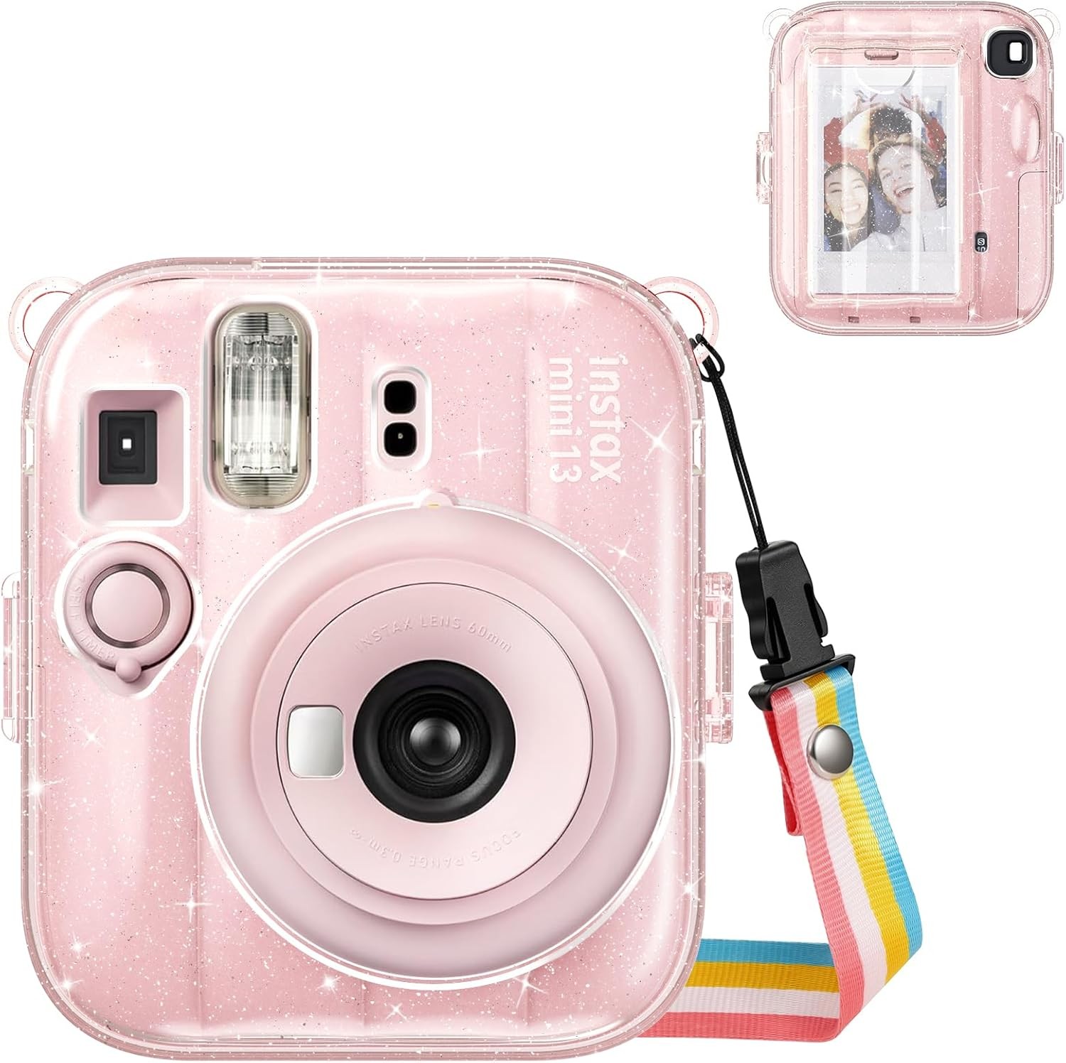 Clear Case for Fujifilm Instax Mini 13 Instant Camera Crystal Hard Shell Cover