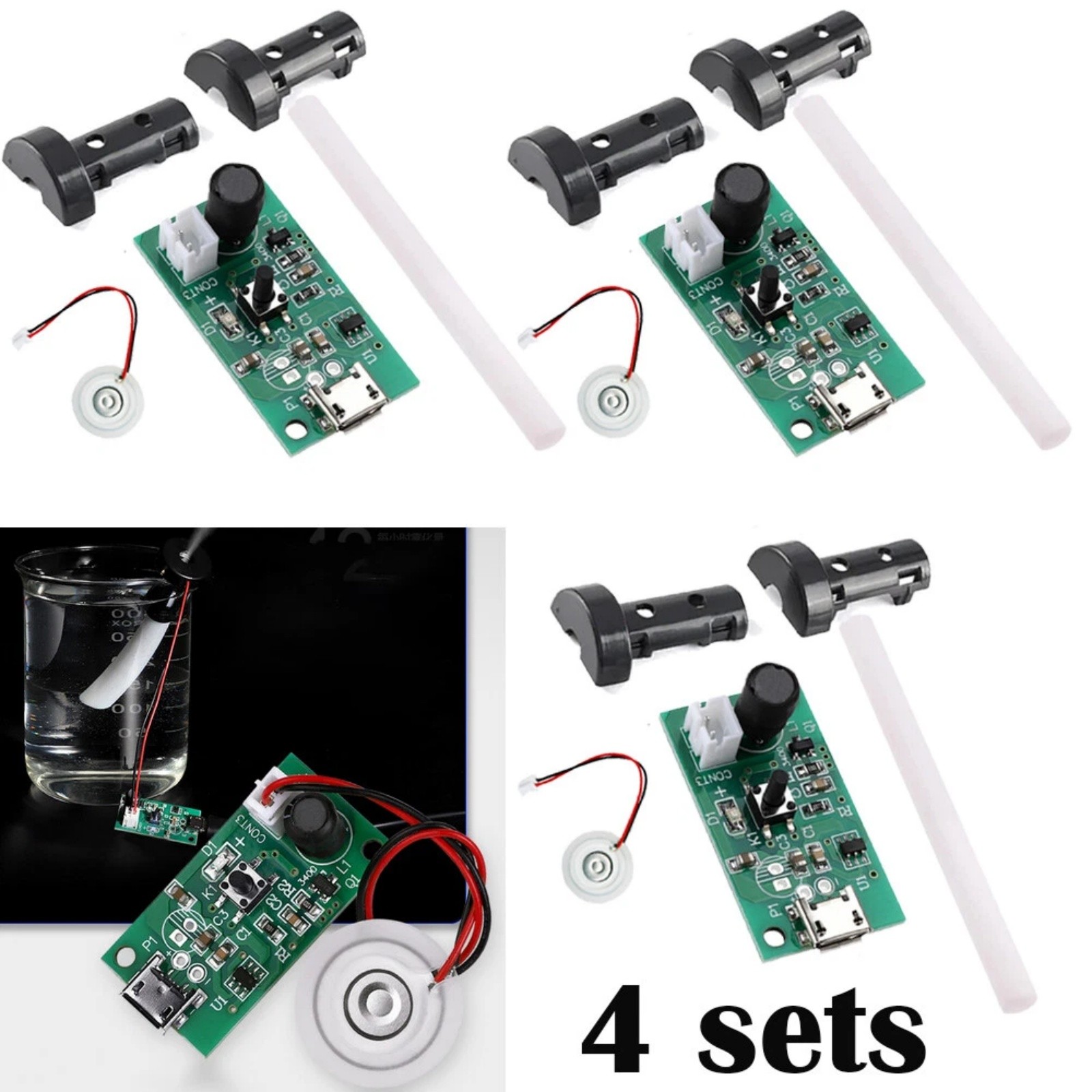 For Air Fogger Device 4PCS USB Mist Maker Driver Board Atomizer Set High Quality