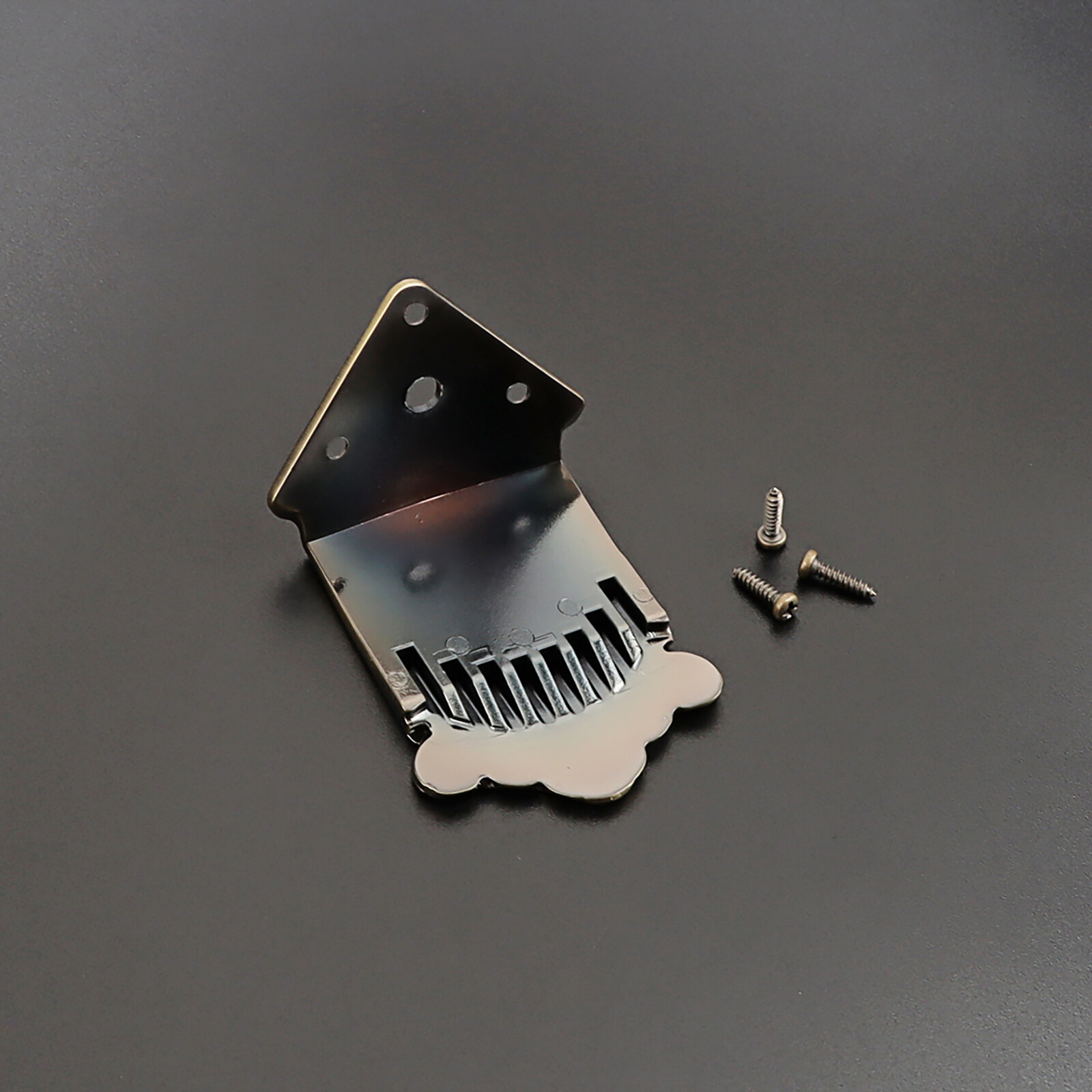 NEW Bronze feather-pattern tailpiece for 8-string mandolin music instruments