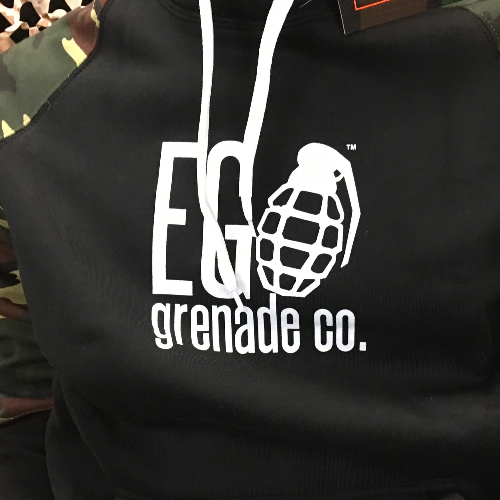 NEW Enola Gaye Tequila Pull Over Hooded Sweatshirt - Black - Medium
