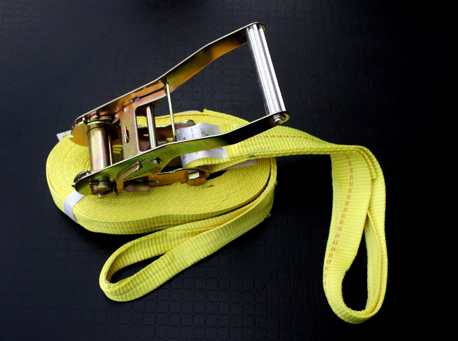 Ratchet Strap Flatbed Trailer Car Hauler Ratcheting Tie Down 2" x 30' Soft Loop