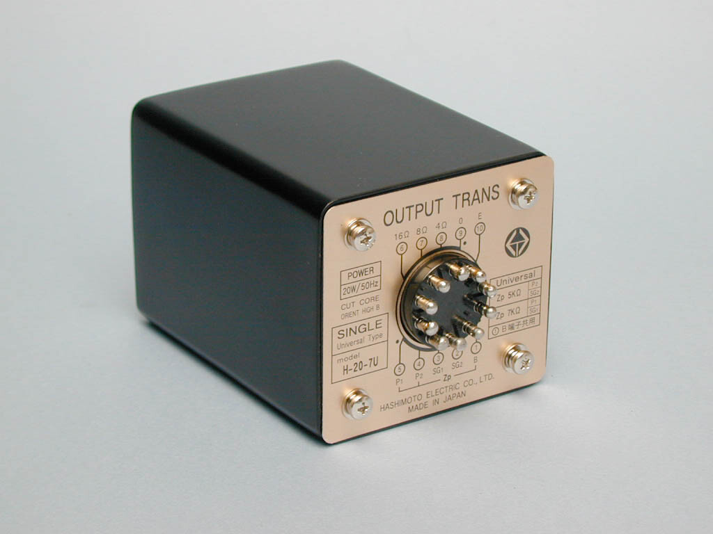 A pair of Hashimoto H-20-7U (Sansui) Output Transformer 20W Single 5/7Kohms