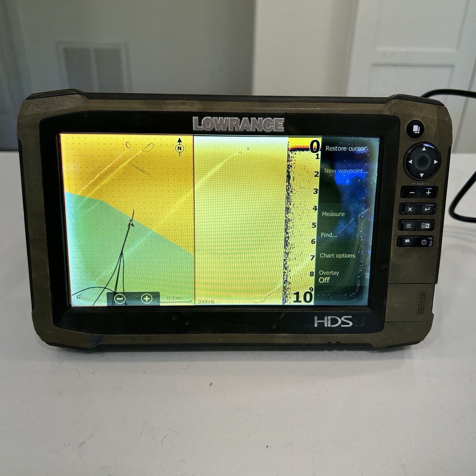 Lowrance HDS 9 Gen 3 Fishfinder GPS Head Unit Tested Working