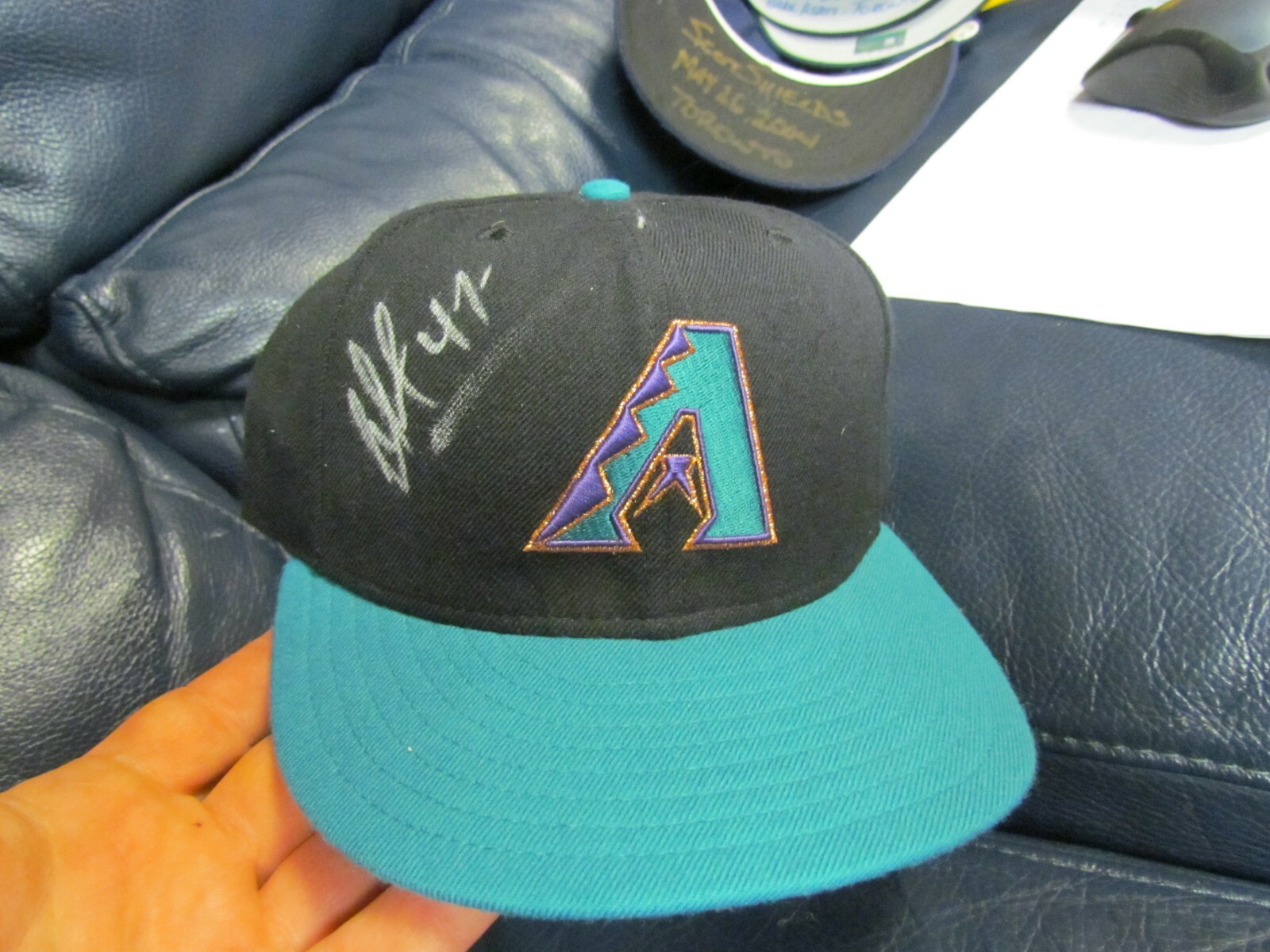 Jose Valverde Autographed Baseball Hat Cap Arizona Diamondbacks