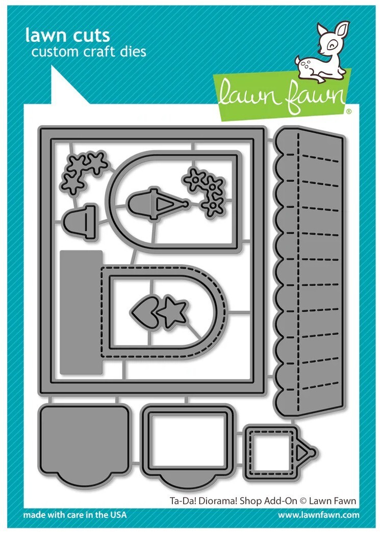 New! Lawn Fawn Ta-Da! Diorama! SHOP ADD-ON Lawn Cuts Die Set LF3434