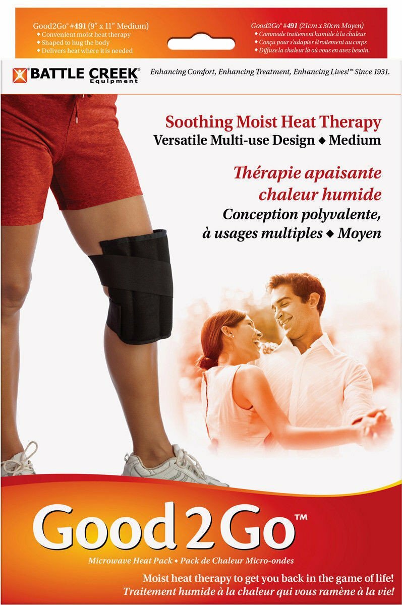 Good2Go Microwave Heat Pack Medium Model 491 9x12 Cordless Moist Heat Knee