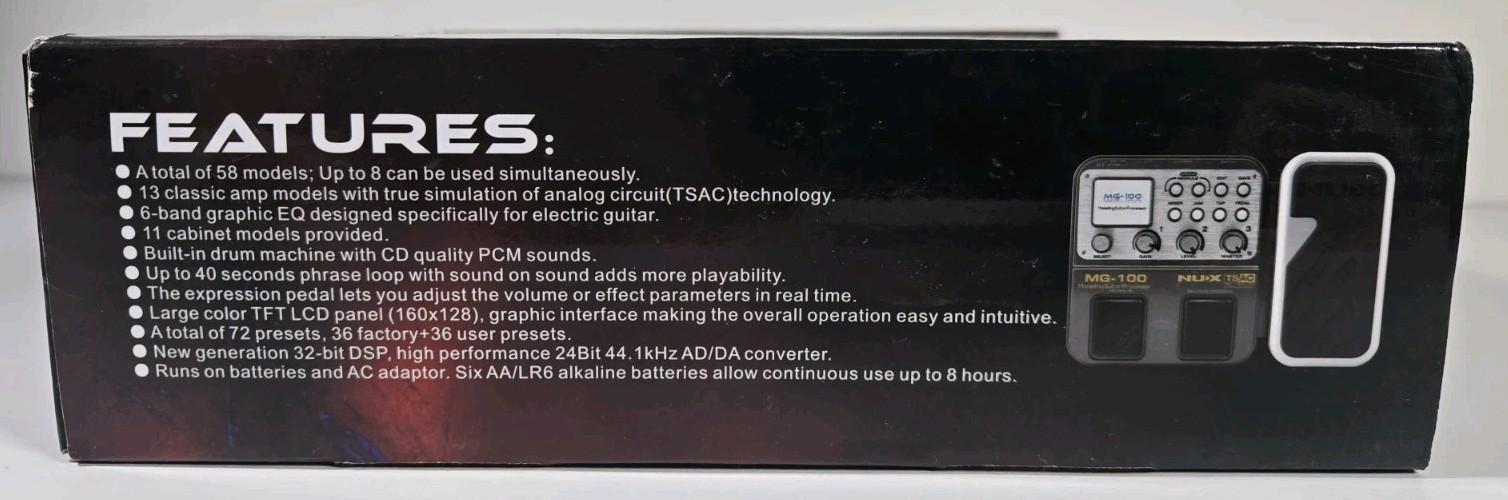 NUX MG-100 Modelling Guitar Effects Processor