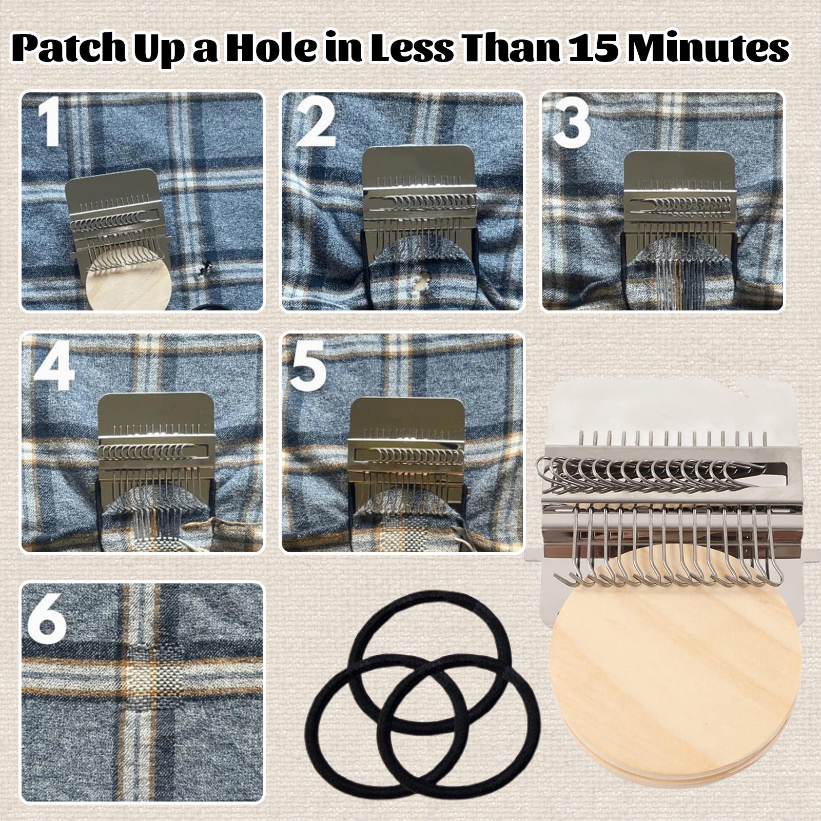 Knit Patch Make 2.0 Kits,and Stubborn Stains Into Beautiful (#A-36 threads)