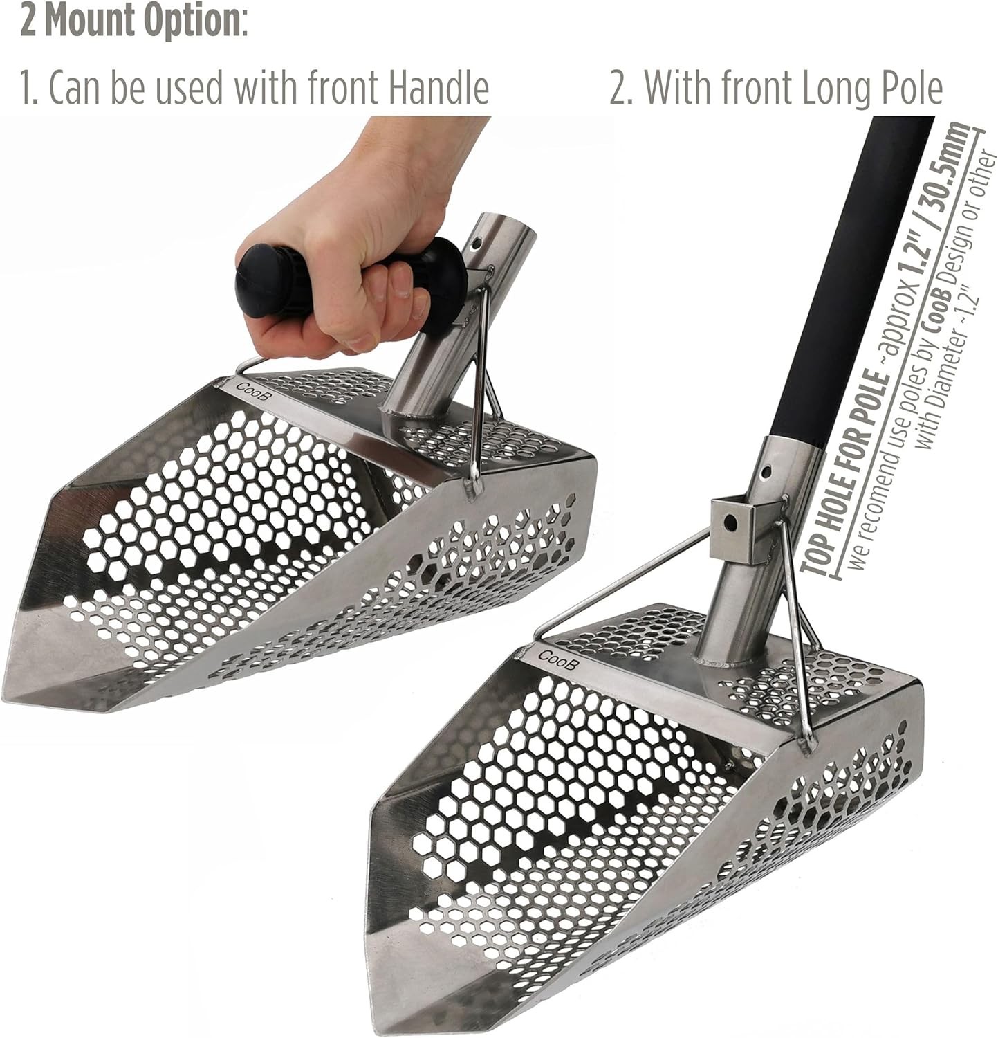 Metal Detector Sand Scoop Stainless Steel Beach Digging Tool