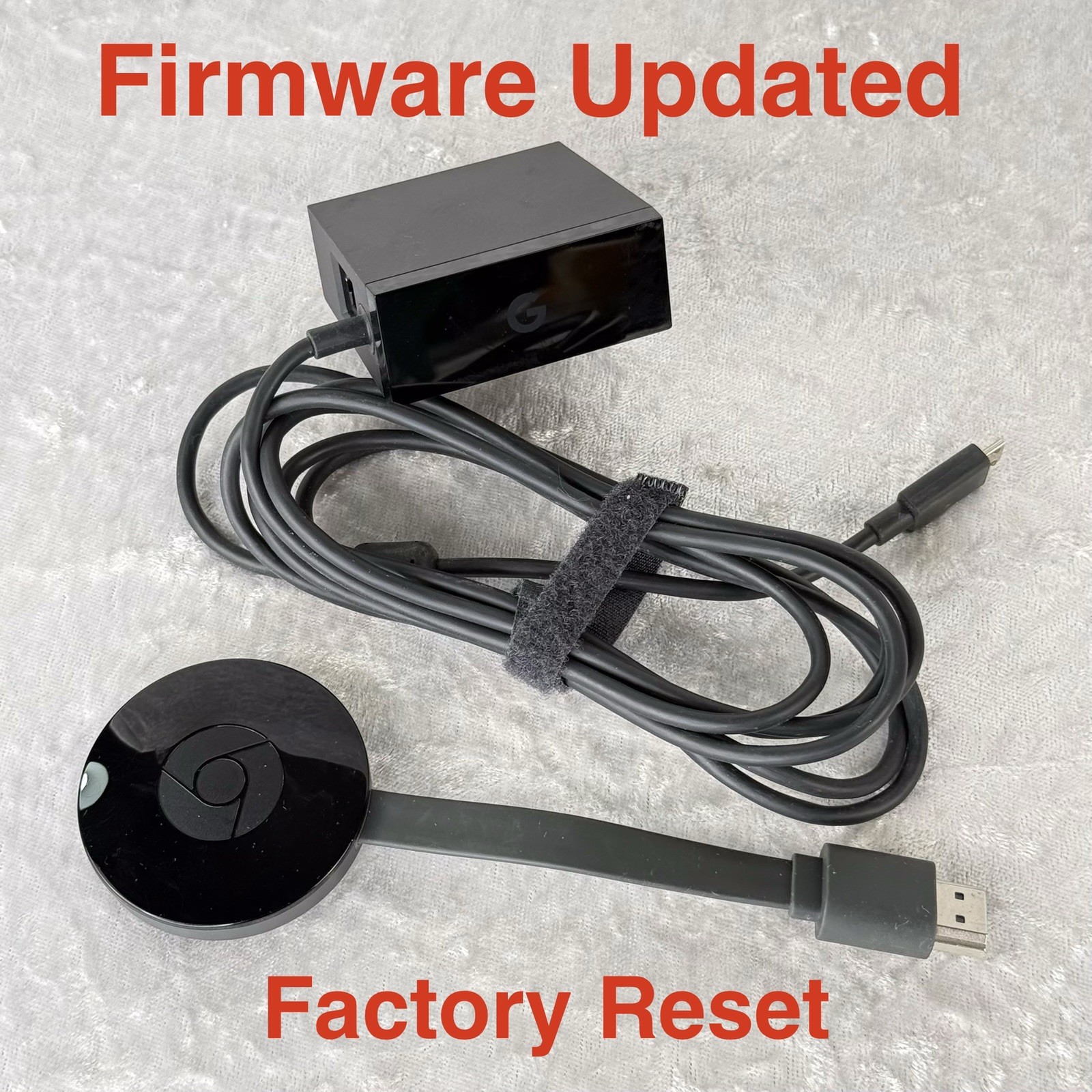 Google Chromecast 2nd Gen NC2-6A5 HDMI Streamer w/GL0402 Ethernet Tested