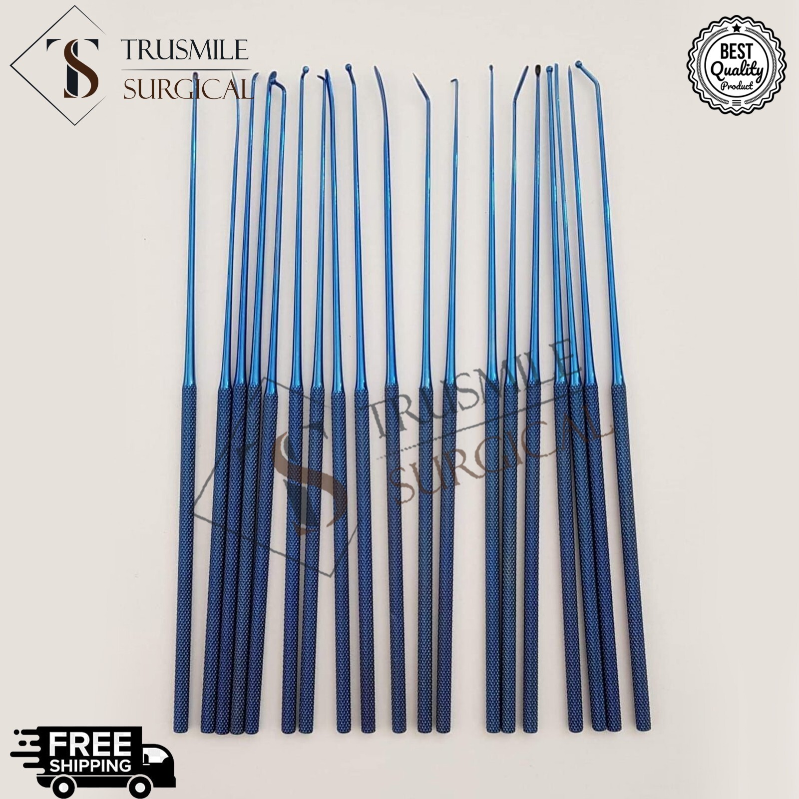NEW RHOTON MICRO DISSECTOR SET of 19 Dissectors TITANIUM COATED