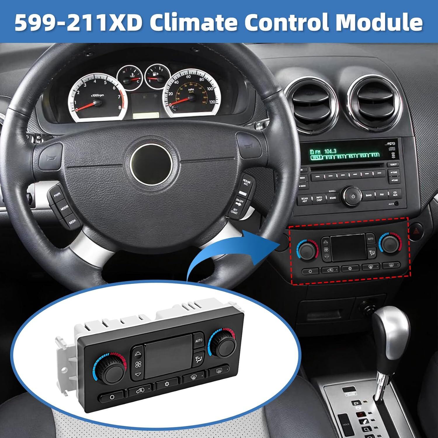 Ac Climate Control Module Improved 599-211XD For Chevy Gmc Silverado Tahoe Trail