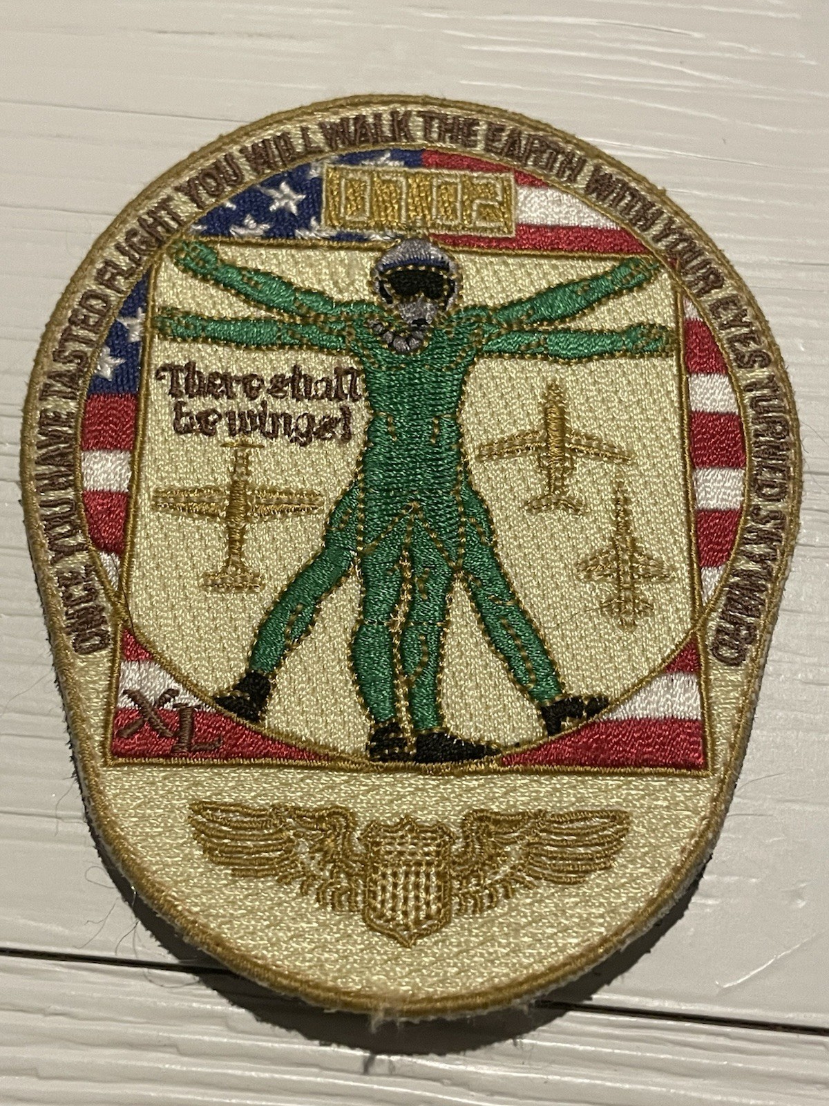 USAF Pilot Training Class Patch 07 02 Uniform Worn Once You Have Tasted Flight