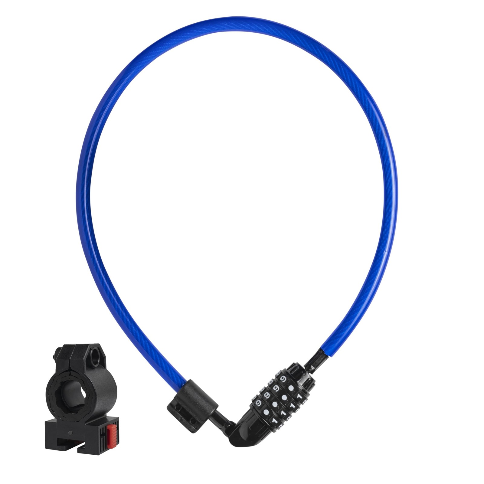 DocksLocks Anti-Theft Security Cable Lock, Blue, 2ft, Combination Lock, Weath...