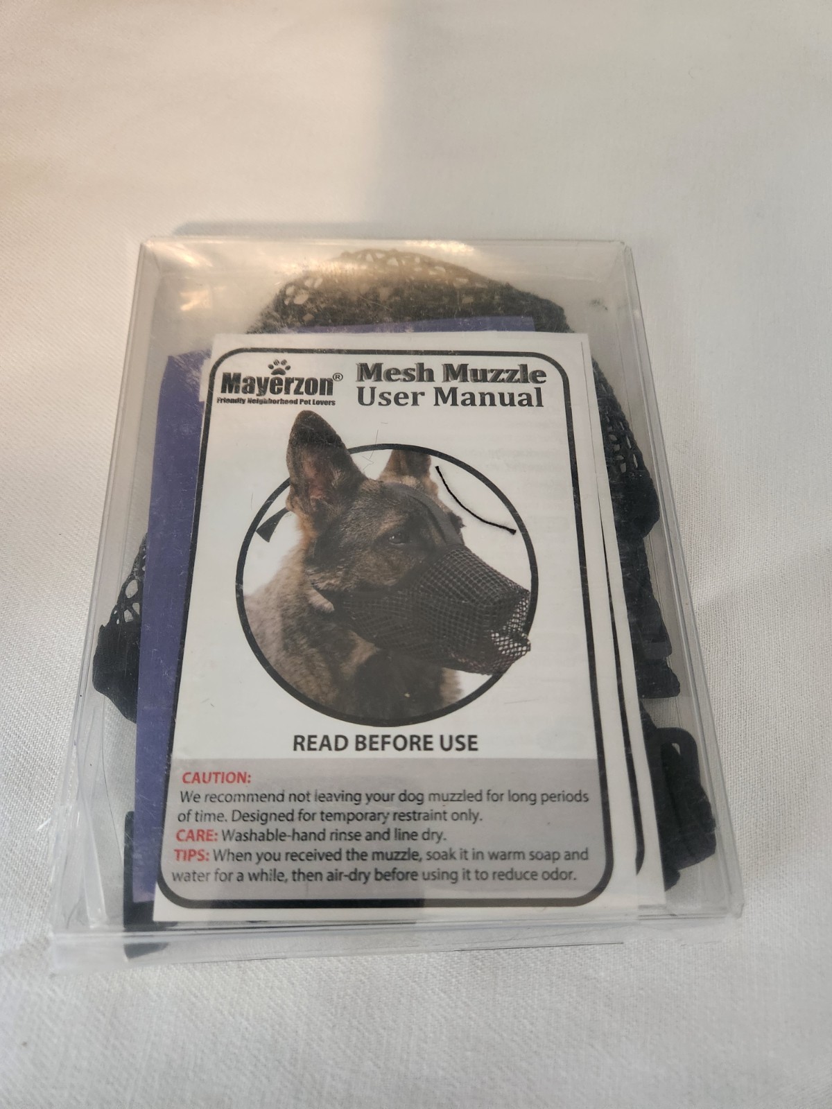 Mayerzon Dog Muzzle Soft Mesh for Small/Medium/Large Dogs- Size Small