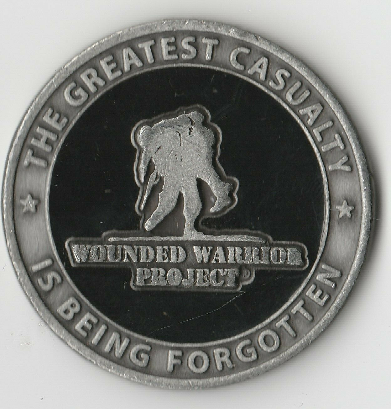 The Greatest Casualty Is Being Forgotten Challenge Coin  2" DIA BX2