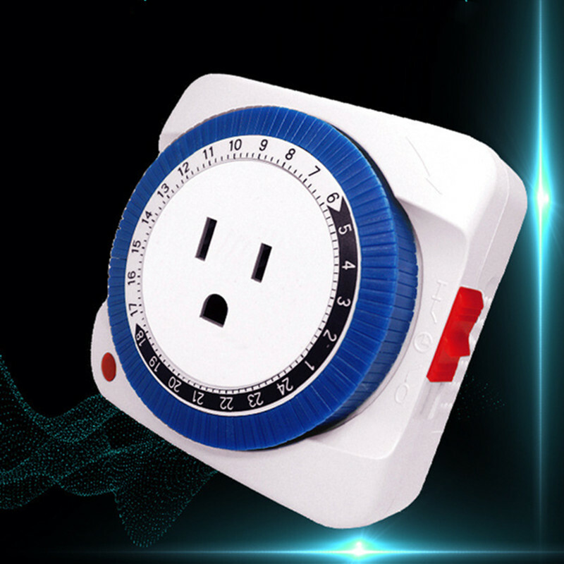 EU US Plug Programmable 24H Timer Switch Countdown Switch Socket Auto Power Off