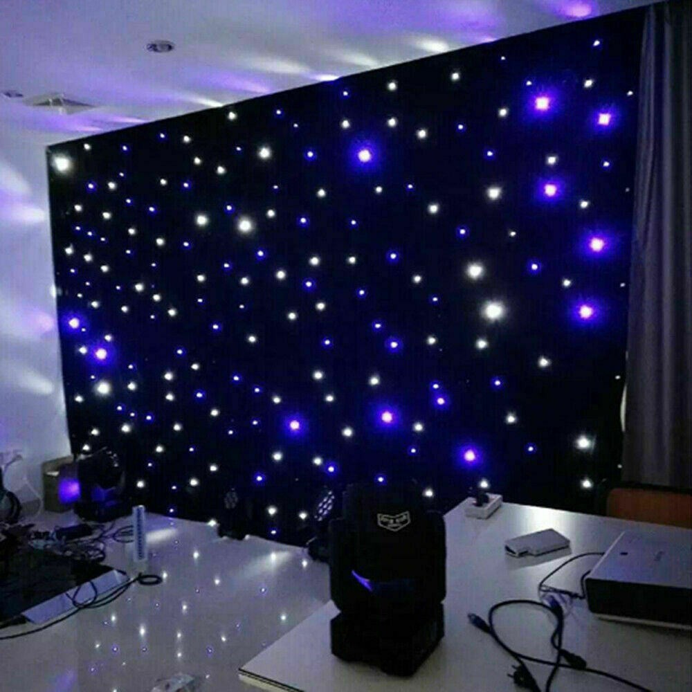 LED Star Backdrop 6m × 3m White & Blue LEDs DMX Control Controller