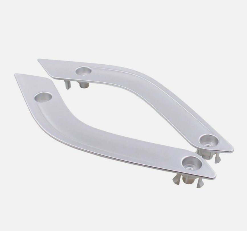 Pair Interior Door Grab Handle Inserts Cover Trim For Jeep Wrangler JK 2011-18