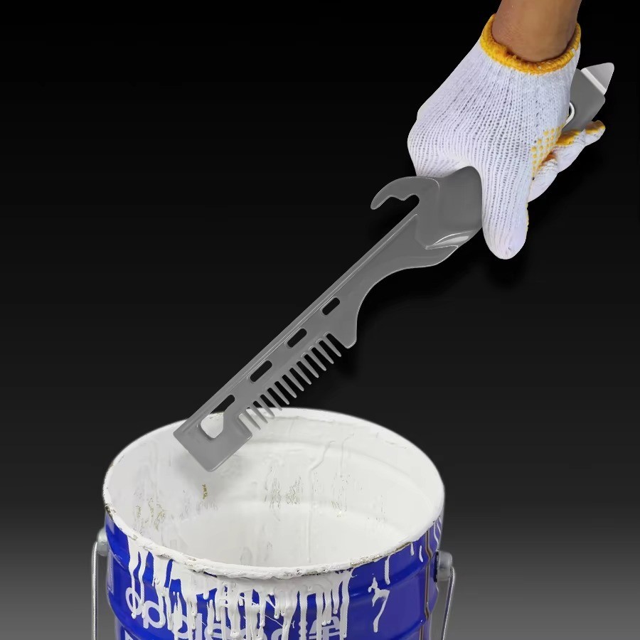 Paint Cleaner Stirrer Can Opener Bucket Roller Scraper Brush Multi-functional