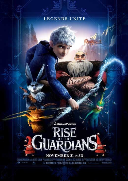 Rise of the Guardians mini 2012 11x17 inch Dreamworks movie poster