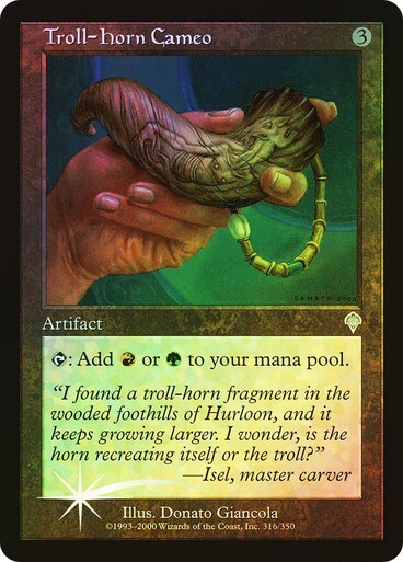 Invasion  MTG  FOIL   Troll-Horn Cameo  Magic