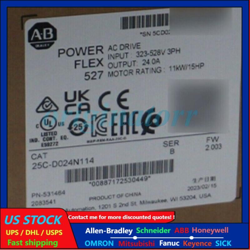 For Allen Bradley 25C-D024N114 25C-D024N114 Factory Sealed In Box  US Free Tax