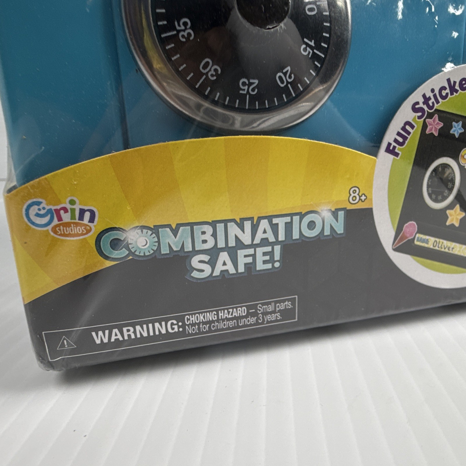 Grin Studios Small Portable Steel Combination Safe Blue