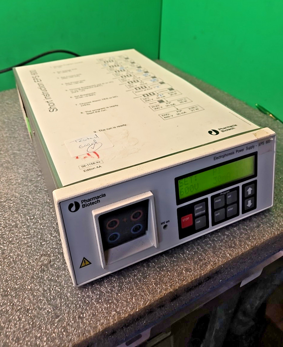 Pharmacia EPS 600  Electrophoresis Power Supply 19-0600-00 TESTED w/Instructions