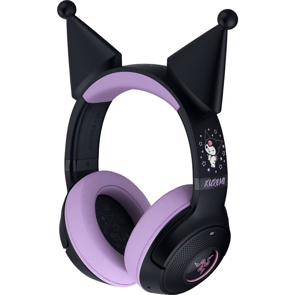 Razer Kraken Kitty V2 BT - Kuromi Edition Headset: Wireless Gaming Mac