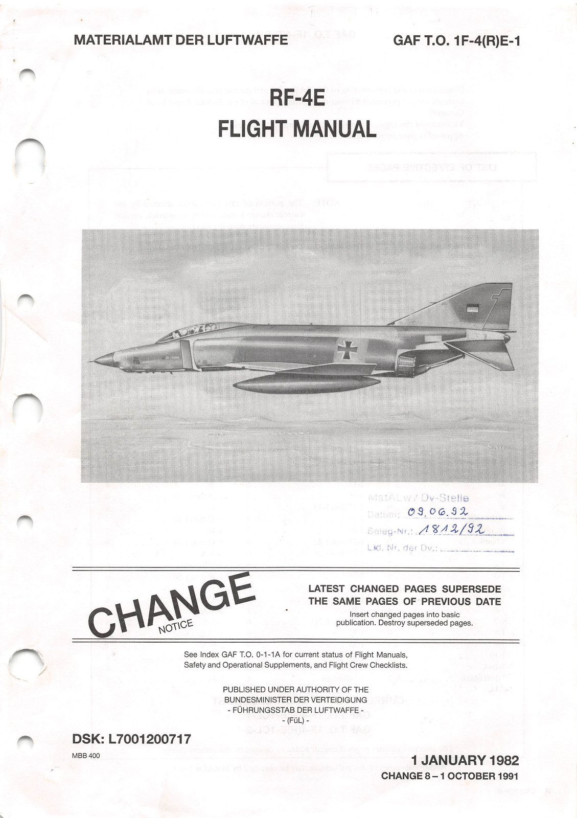 RF-4E Flight Manual F-4 Phantom II Pilot's Operating Instructions - CD Version