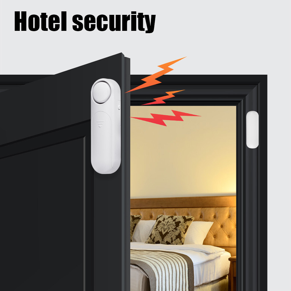 Home Security Wireless 120dB Door Window Vibration Sensor Alarm With Remote