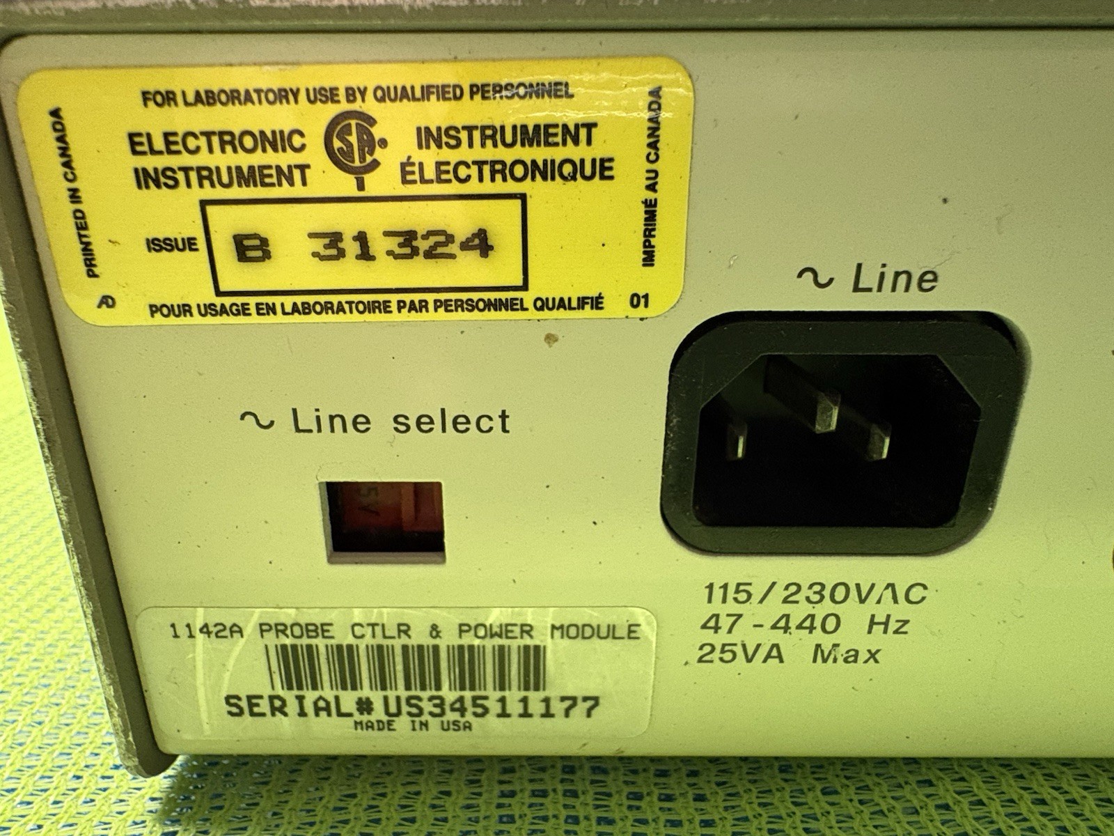 Hewlett Packard 1142A PROBE CONTROL AND POWER MODULE HP