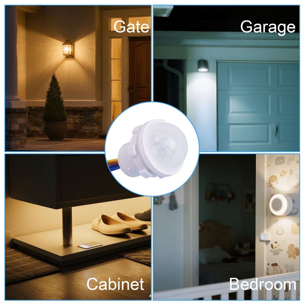 5X PIR Infrared Motion Sensor Detector 110V Smart Switch Light Lamp Switch Auto