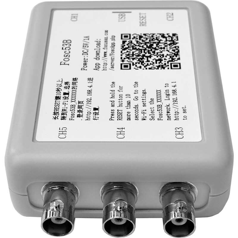 Mini Wireless Wi-Fi 5-Channel USB Oscilloscope Virtual Data Storage For PC Aut0