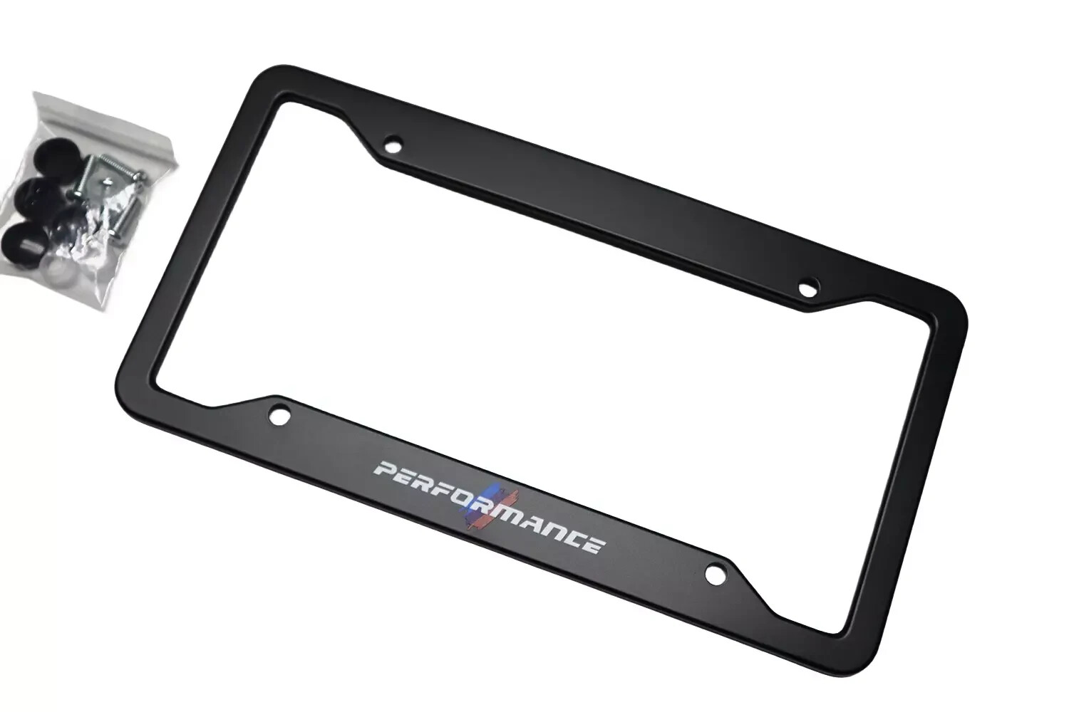 Car Black License Plate Frame for BMW M Performance Style