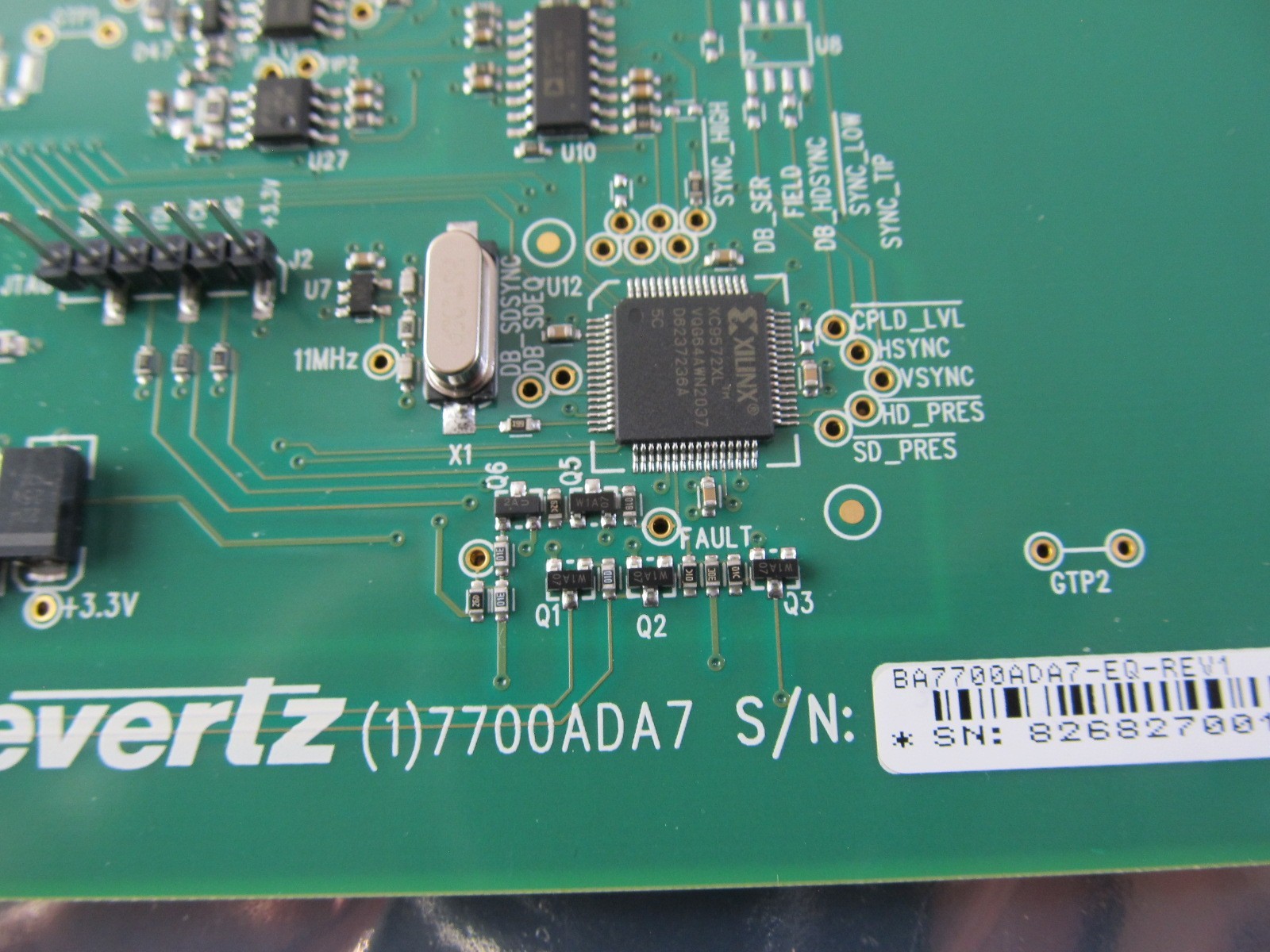 Evertz 7700ADA7-EQ-L Equalizing Analog Video Dist Amplifier w/ backplane, in Box