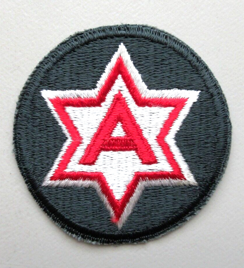 ⭐U.S. ARMY 6TH ARMY INSIGNIA MILITARY COLLECTIBLE ARMY SEW ON PATCH